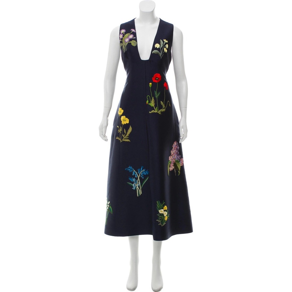 STELLA McCARTNEY Kaitlyn Embroidered Maxi Dress Resort 2016 Botanical Duchess - Picture 4 of 7